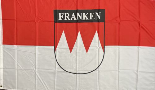 Franken mit Schriftzug - preiswerte Alternative: 150 x 90 cm