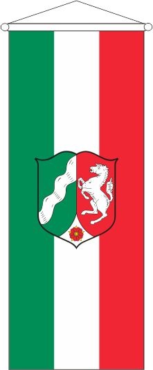 Nordrhein-Westfalen mit Dienstwappen - Bannerfahne