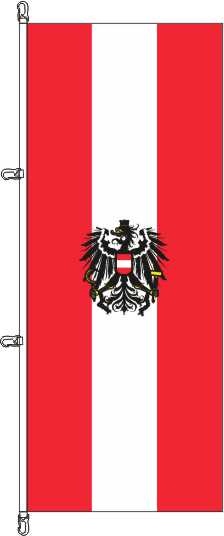 Österreich mit Adler - Querformatflagge
