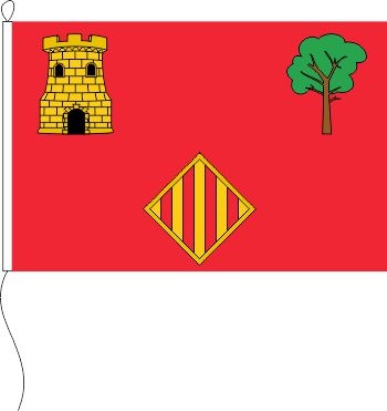 Pina de Montalgrao (Spanien) - Querformatflagge