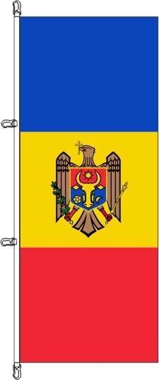 Republik Moldau / Moldawien - Hochformatflagge