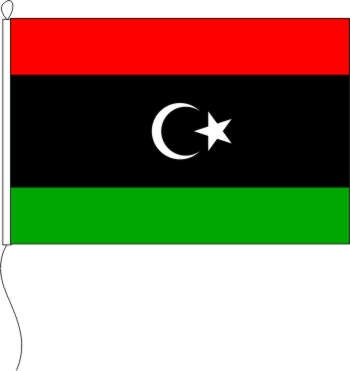 Libyen Übergangsrat - Tischflagge 15 x 10 cm
