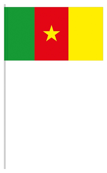Kamerun (1 VE = 50 Stück) - Papierfahnen