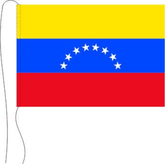 Venezuela - Tischflagge 25 x 15 cm