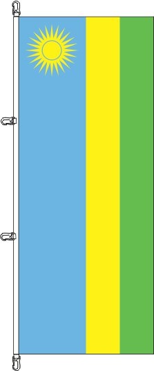 Ruanda - Hochformatflagge