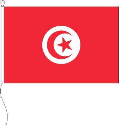 Tunesien - mit Zwischennaht - Querformatflagge