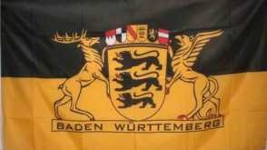 Baden-Württemberg mit großem Landessiegel - preiswerte Alternative: 150 x 90 cm