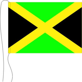 Jamaika - Tischflagge 25 x 15 cm