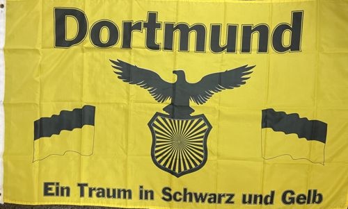 Dortmund ein Traum in schwarz und gelb - preiswerte Alternative: 150 x 90 cm