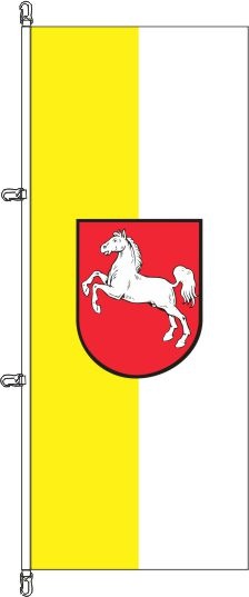Niedersachsen gelb/weiß - Hochformatflagge