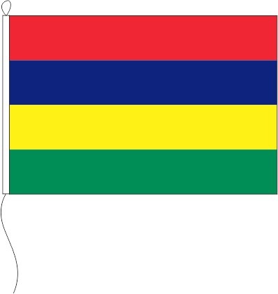 Mauritius - Tischflagge 15 x 10 cm