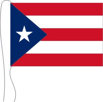 Puerto Rico - Tischflagge 25 x 15 cm