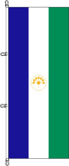 Baschkirien (Russland) - Hochformatflagge