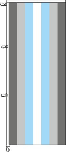 Demiboy Pride - Auslegerflagge