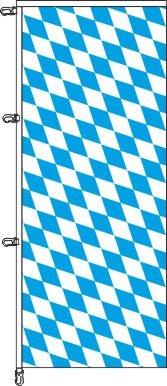 Bayern Raute ohne Wappen - Auslegerflagge
