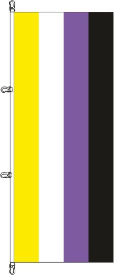 Nonbinary Pride - Hochformatflagge