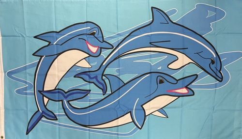 Delfine - preiswerte Alternative: 150 x 90 cm