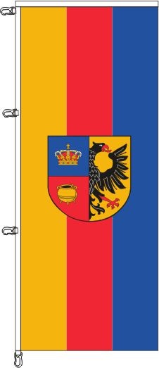 Nordfriesland mit Wappen - Auslegerflagge