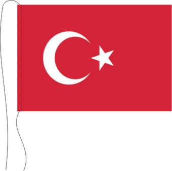 Türkei - Tischflagge 25 x 15 cm