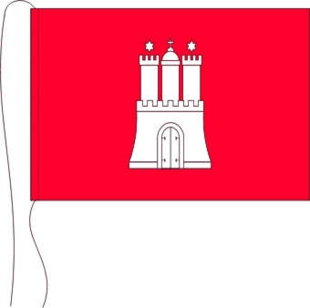 Hamburg - Tischflagge 25 x 15 cm