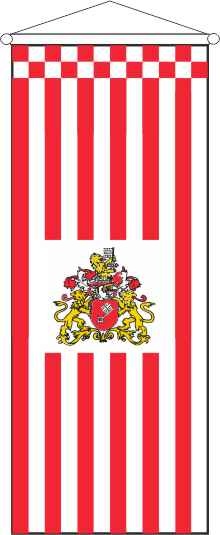 Bremen mit Flaggenwappen - Bannerfahne