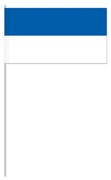Farbe blau/weiß (1 VE = 50 Stück) - Papierfahnen