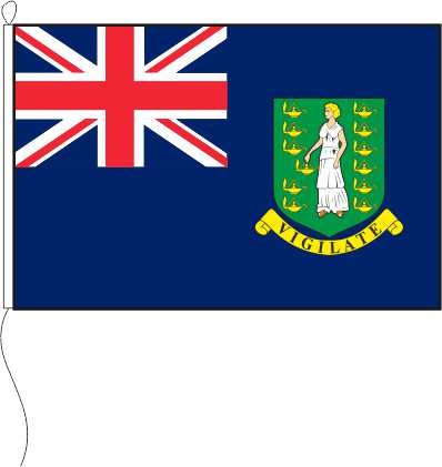 Jungferninseln (britisch), blaugrundig - Querformatflagge
