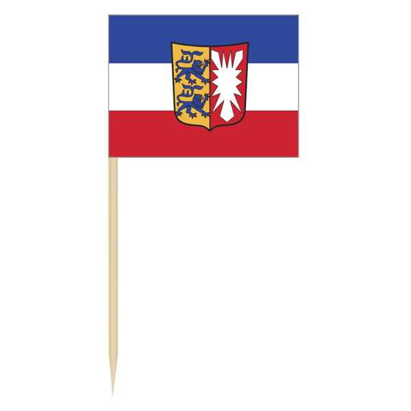 Schleswig-Holstein mit Wappen (1 VE = 50 Stück) - Käsepicker
