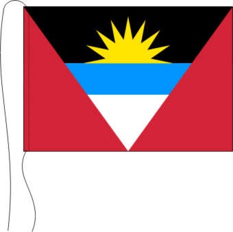 Antigua + Barbuda - Tischflagge 25 x 15 cm
