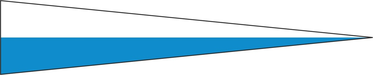 Bayern weiß-blau ohne Wappen - Langwimpel