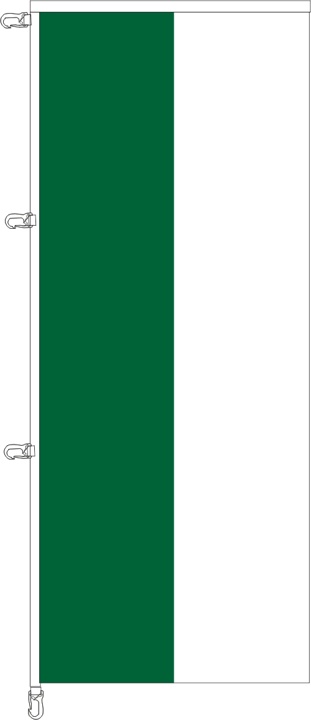 Schützen grün/weiß - Auslegerflagge