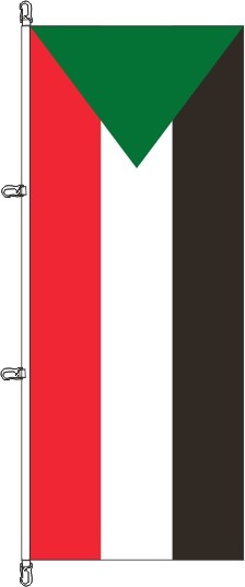 Sudan - Hochformatflagge