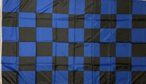 Kariert blau/schwarz - preiswerte Alternative: 150 x 90 cm