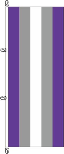 Greysexuelle Pride - Hochformatflagge