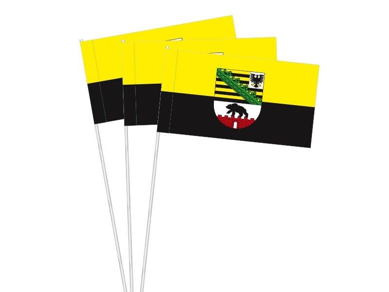 Sachsen-Anhalt mit Wappen (1 VE = 50 Stück) - Papierfahnen
