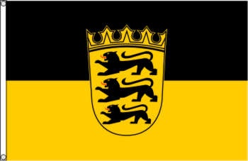 Baden-Württemberg mit Wappen - preiswerte Alternative: 150 x 90 cm