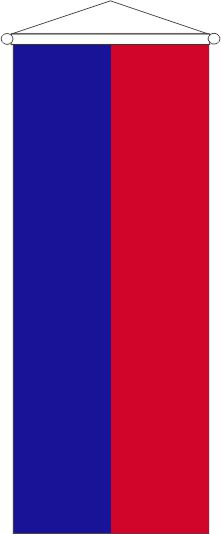 Oldenburg blau/rot - Bannerfahne