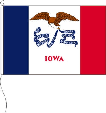 Iowa (USA) - Querformatflagge
