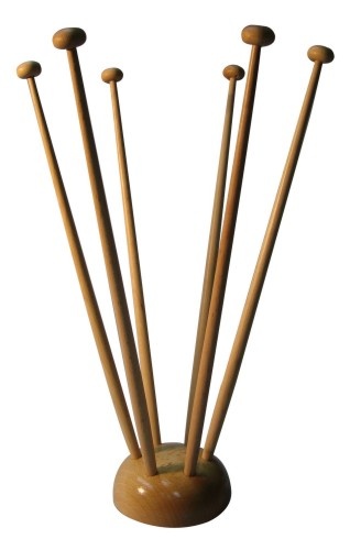 Tischflaggenständer Holz natur ca. 42 cm hoch 6-fach - Restbestand
