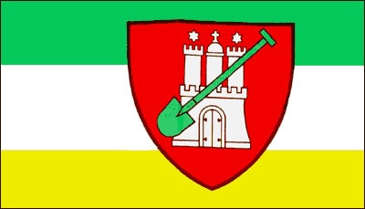 Hamburger Kleingärtnerflagge - preiswerte Alternative: 150 x 90 cm