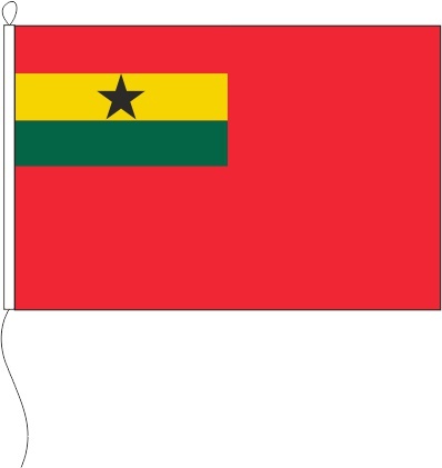 Ghana Handelsflagge - Querformatflagge