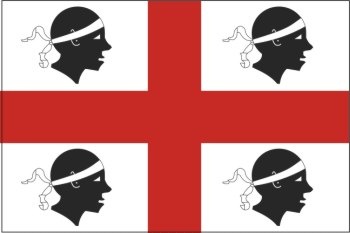 Sardinien (Italien) - Querformatflagge
