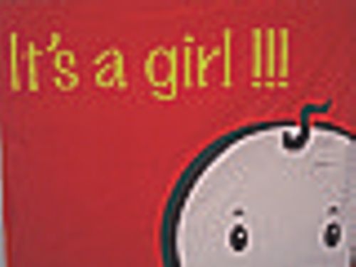 It´s a girl - Querformatflagge