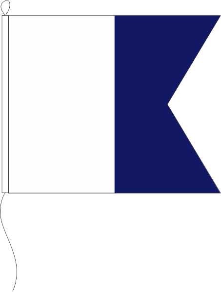 Signal A (Alpha) - Restposten - Signalflagge