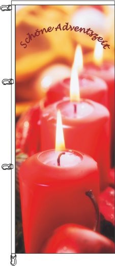Schöne Adventszeit - Auslegerflagge