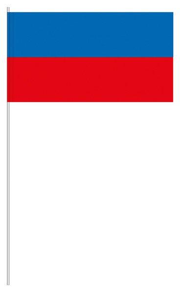 Farbe blau/rot (1 VE = 50 Stück) - Papierfahnen