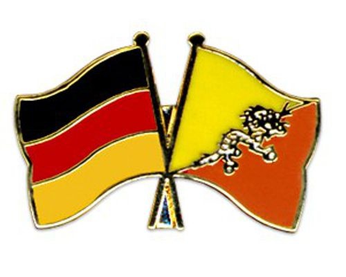 Deutschland - Bhutan Anstecknadel