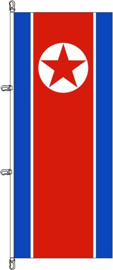 Korea Nord - Hochformatflagge