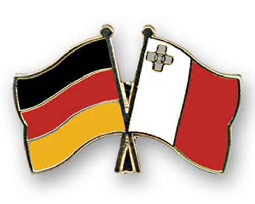 Deutschland - Malta Anstecknadel
