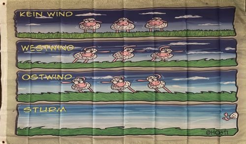 Kein Wind - Sturm - preiswerte Alternative: 150 x 90 cm